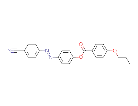 Molecular Structure of 61989-41-1 (Benzoic acid, 4-propoxy-, 4-[(4-cyanophenyl)azo]phenyl ester)