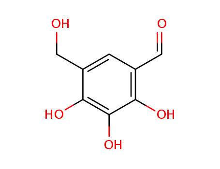 Molecular Structure of 84018-87-1 (2,3,4-trihydroxy-5-hydroxymethylbenzaldehyde)