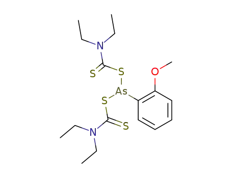 diethylthiocarbamic acid-[(2-methoxy-phenyl)-arsonous acid ]-thioanhydride