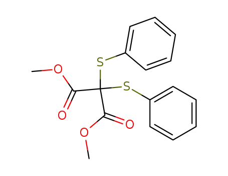 Molecular Structure of 61587-07-3 (Propanedioic acid, bis(phenylthio)-, dimethyl ester)