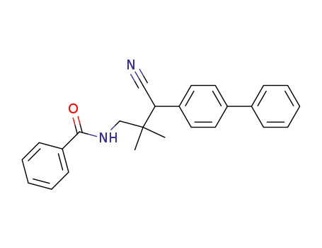 4-(Benzoylamino)-2-(4-biphenylyl)-3,3-dimethylbutyronitril