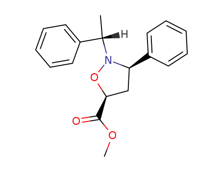 (5<i>S</i>)-3<i>c</i>-phenyl-2-((<i>S</i>)-1-phenyl-ethyl)-isoxazolidine-5<i>r</i>-carboxylic acid methyl ester