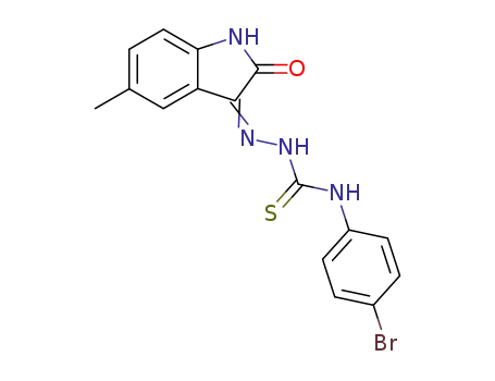 Molecular Structure of 82236-72-4 (C<sub>16</sub>H<sub>13</sub>BrN<sub>4</sub>OS)