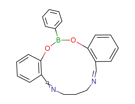 17-phenyl-8,9-dihydro-7<i>H</i>-16,18-dioxa-6,10-diaza-17-bora-dibenzo[<i>a</i>,<i>f</i>]cyclotetradecene