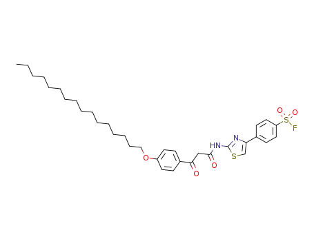 4-{2-[3-(4-hexadecyloxy-phenyl)-3-oxo-propionylamino]-thiazol-4-yl}-benzenesulfonyl fluoride