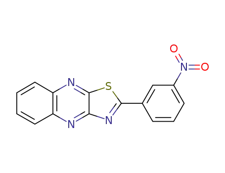Molecular Structure of 76659-40-0 (2-(3-nitro-phenyl)-thiazolo[4,5-<i>b</i>]quinoxaline)