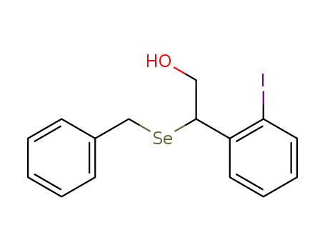 Benzeneethanol, 2-iodo-b-[(phenylmethyl)seleno]-