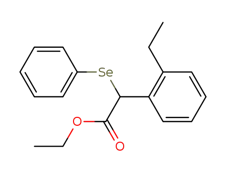 Benzeneacetic acid, 2-ethyl-a-(phenylseleno)-, ethyl ester