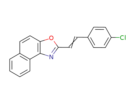 2-(4-chloro-styryl)-naphtho[1,2-<i>d</i>]oxazole