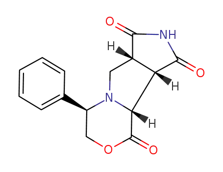 2(R),6(R),7(S),8(R) 2-phenyl-1-aza-4-oxa<4.3.0<sup>1,6</sup>>bicyclononan-5-one-7,8-dicarboximide