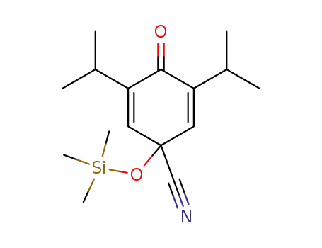 4-cyano-2,6-di-isopropyl-4-trimethylsiloxycyclohexa-2,5-dienone