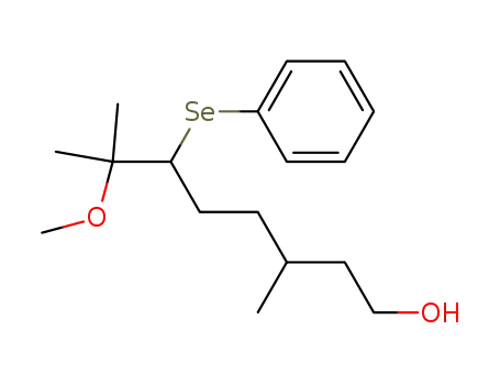 7-Methoxy-3,7-dimethyl-6-phenylselanyl-octan-1-ol