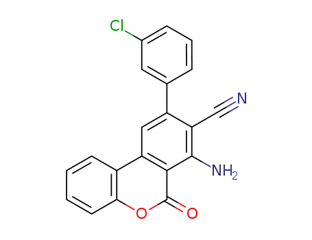 3-amino-4-cyano-5-(o-chlorophenyl)benzo<c>coumarin