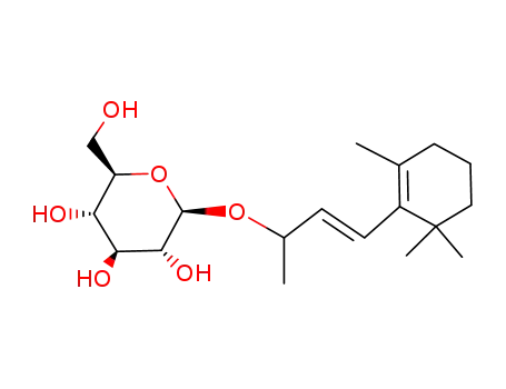 Molecular Structure of 99050-05-2 ((9RS)-β-Ion-9-yl-β-D-glucopyranosid)
