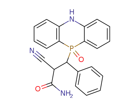 2-cyano-3-(10-oxo-5,10-dihydro-10λ<sup>5</sup>-phenophosphazin-10-yl)-3-phenyl-propionamide