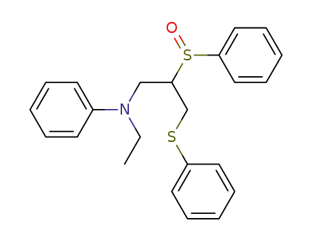 N-ethyl-N-phenyl-N-(3-phenylthio-2-phenylsulphinylpropyl)amine