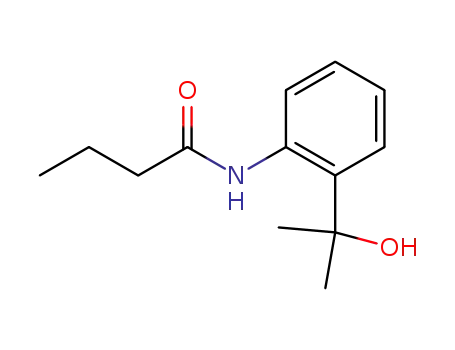 Molecular Structure of 84312-82-3 (N-[2-(1-Hydroxy-1-methyl-ethyl)-phenyl]-butyramide)