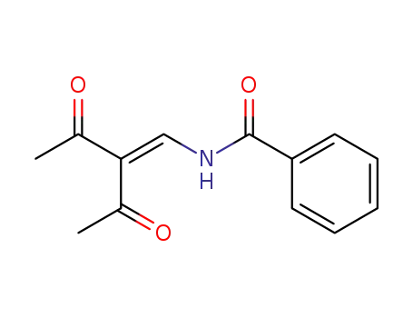 Molecular Structure of 100393-56-4 (3-(benzoylamino-methylene)-pentane-2,4-dione)