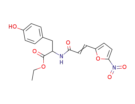 3-(4-Hydroxy-phenyl)-2-[(E)-3-(5-nitro-furan-2-yl)-acryloylamino]-propionic acid ethyl ester