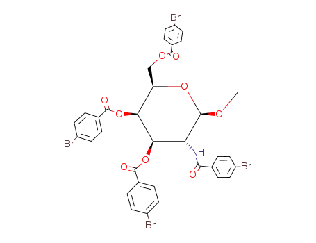methyl 2-(p-bromobenzamido)-3,4,6-tri-O-(p-bromobenzoyl)-2-deoxy-β-D-galactopyranoside