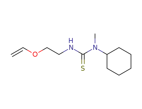 Molecular Structure of 121612-59-7 (1-Cyclohexyl-1-methyl-3-(2-vinyloxy-ethyl)-thiourea)