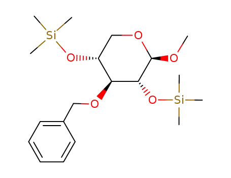 (2R,3R,4S,5R)-4-Benzyloxy-2-methoxy-3,5-bis-trimethylsilanyloxy-tetrahydro-pyran