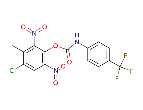 (4-Trifluoromethyl-phenyl)-carbamic acid 4-chloro-3-methyl-2,6-dinitro-phenyl ester