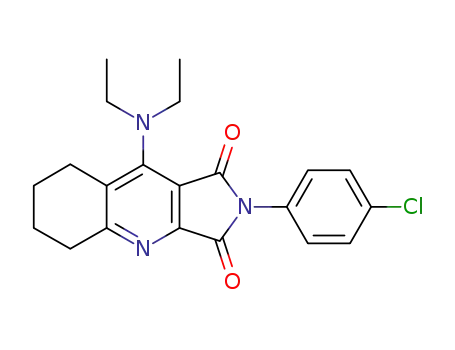 4-diethylamino-5,6,7,8-tetrahydroquinoline-2,3-dicarboxylic acid N-p-chlorophenylimide