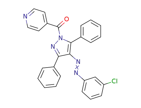 [4-(3-Chloro-phenylazo)-3,5-diphenyl-pyrazol-1-yl]-pyridin-4-yl-methanone