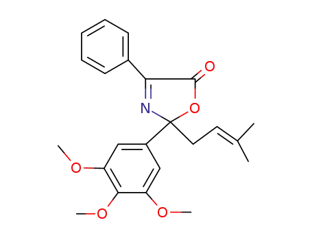 5(2H)-Oxazolone,
2-(3-methyl-2-butenyl)-4-phenyl-2-(3,4,5-trimethoxyphenyl)-