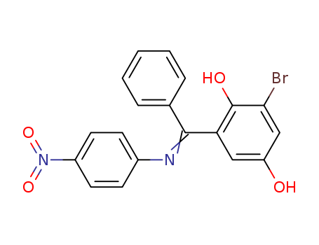1,4-Benzenediol, 2-bromo-6-[[(4-nitrophenyl)imino]phenylmethyl]-