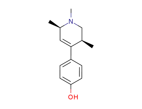 cis-1,2,5-Trimethyl-4-(p-hydroxyphenyl)-Δ<sup>3</sup>-tetrahydropyridine