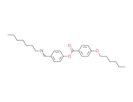 Molecular Structure of 79612-69-4 (Benzoic acid, 4-(hexyloxy)-, 4-[(heptylimino)methyl]phenyl ester)