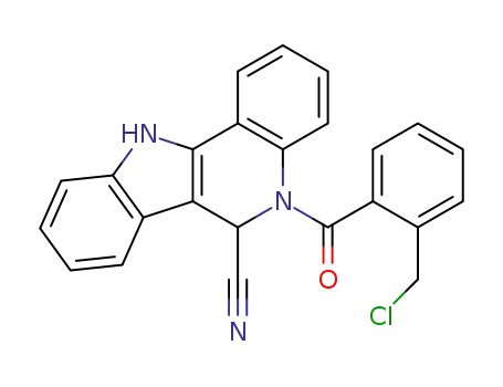 5-(2-chloromethylbenzoyl)-6-cyano-5,6-dihydro-11H-indolo<3,2-c>quinoline