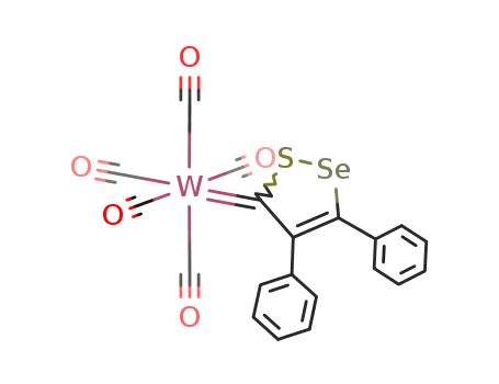 Molecular Structure of 114957-56-1 (W(CO)5(CC(C<sub>6</sub>H<sub>5</sub>)C(C<sub>6</sub>H<sub>5</sub>)SeS))