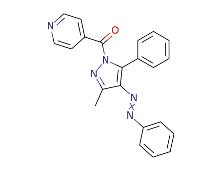 {3-Methyl-5-phenyl-4-[(E)-phenyldiazenyl]-1H-pyrazol-1-yl}(pyridin-4-yl)methanone