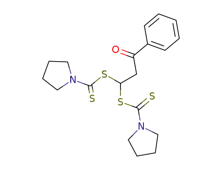 1,1-bis(N,N-tetramethylenedithiocarbamoyl)-3-phenylpropan-3-one