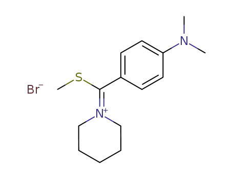 Piperidinium, 1-[[4-(dimethylamino)phenyl](methylthio)methylene]-,
bromide