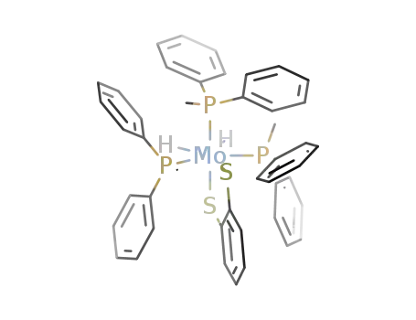 {Mo(H)2(S<sub>2</sub>C<sub>6</sub>H<sub>4</sub>)(PCH<sub>3</sub>(C<sub>6</sub>H<sub>5</sub>)2)3}