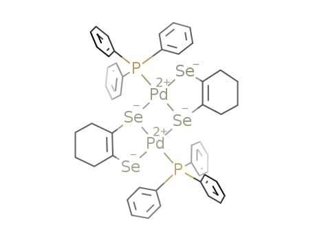 [Pd(C<sub>6</sub>H<sub>8</sub>Se<sub>2</sub>)(P(C<sub>6</sub>H<sub>5</sub>)3)]2