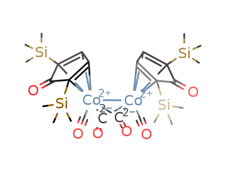 Co2(CO)2(μ-CO)2(η(4)-2,5-bis(trimethylsilyl)cyclopentadienone)2