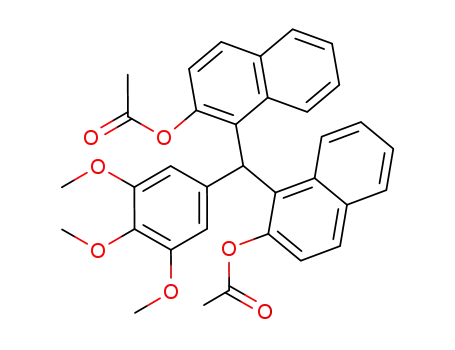 Acetic acid 1-[(2-acetoxy-naphthalen-1-yl)-(3,4,5-trimethoxy-phenyl)-methyl]-naphthalen-2-yl ester