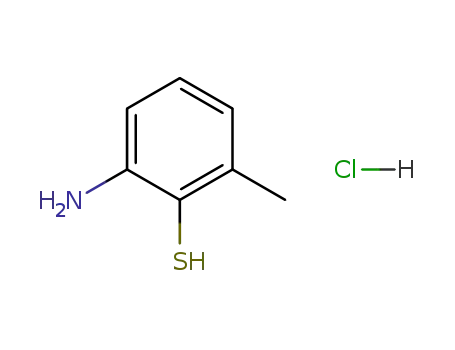 Molecular Structure of 78805-02-4 (Benzenethiol, 2-amino-6-methyl-, hydrochloride)