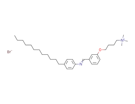 1-Butanaminium,
4-[3-[[(4-dodecylphenyl)imino]methyl]phenoxy]-N,N,N-trimethyl-,
bromide