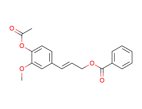 Phenol, 4-[3-(benzoyloxy)-1-propenyl]-2-methoxy-, acetate, (E)-