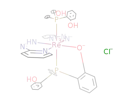 [ReNC<sub>5</sub>H<sub>4</sub>NNHNC<sub>5</sub>H<sub>4</sub>NNC<sub>6</sub>H<sub>5</sub>P(C<sub>6</sub>H<sub>4</sub>OH)C<sub>6</sub>H<sub>4</sub>OC<sub>6</sub>H<sub>5</sub>P(C<sub>6</sub>H<sub>4</sub>OH)2]<sup>(1+)</sup>*Cl<sup>(1-)</sup>=[ReNC<sub>5</sub>H<sub>4</sub>NNHNC<sub>5</sub>H<sub>4</sub>NNC<sub>6</sub>H<sub>5</sub>PC<sub>6</sub>H<sub>4</sub>OHC<sub>6</sub>H<sub>4</sub>OC<sub>6</sub>H<sub>5</sub>P(C<sub>6</sub>H<sub>4</sub>OH)2]Cl