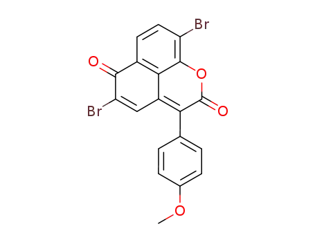 5,9-dibromo-3-(4-methoxyphenyl)naphtho<1,8-bc>pyran-2,6-dione