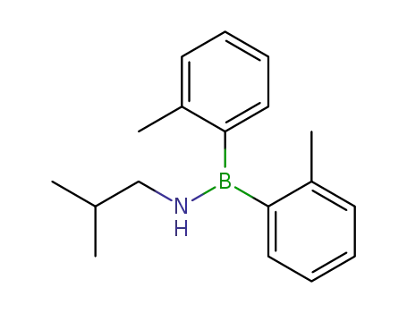 (2-CH<sub>3</sub>C<sub>6</sub>H<sub>4</sub>)2BNH-i-C<sub>4</sub>H<sub>9</sub>