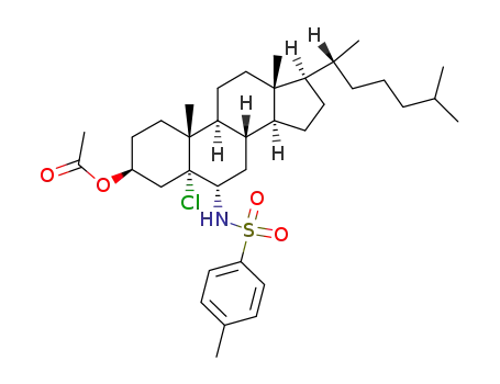 3β-acetoxy-5α-chloro-6α-(toluene-p-sulphonamido)cholestane