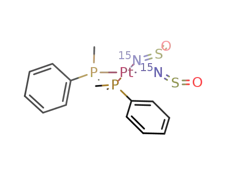 {Pt(<sup>(15)</sup>NSO)2(P(CH<sub>3</sub>)2(C<sub>6</sub>H<sub>5</sub>))2}
